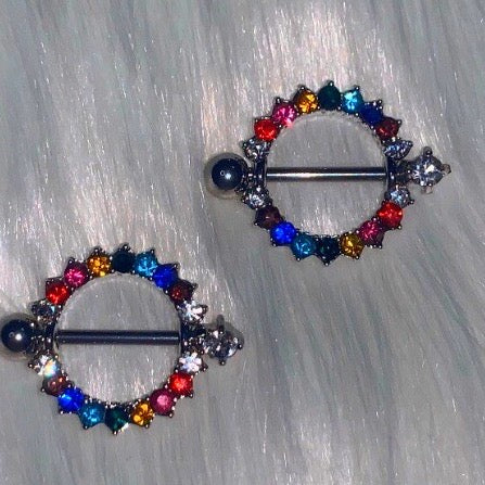 Kiss The Rainbow Nipple Ring